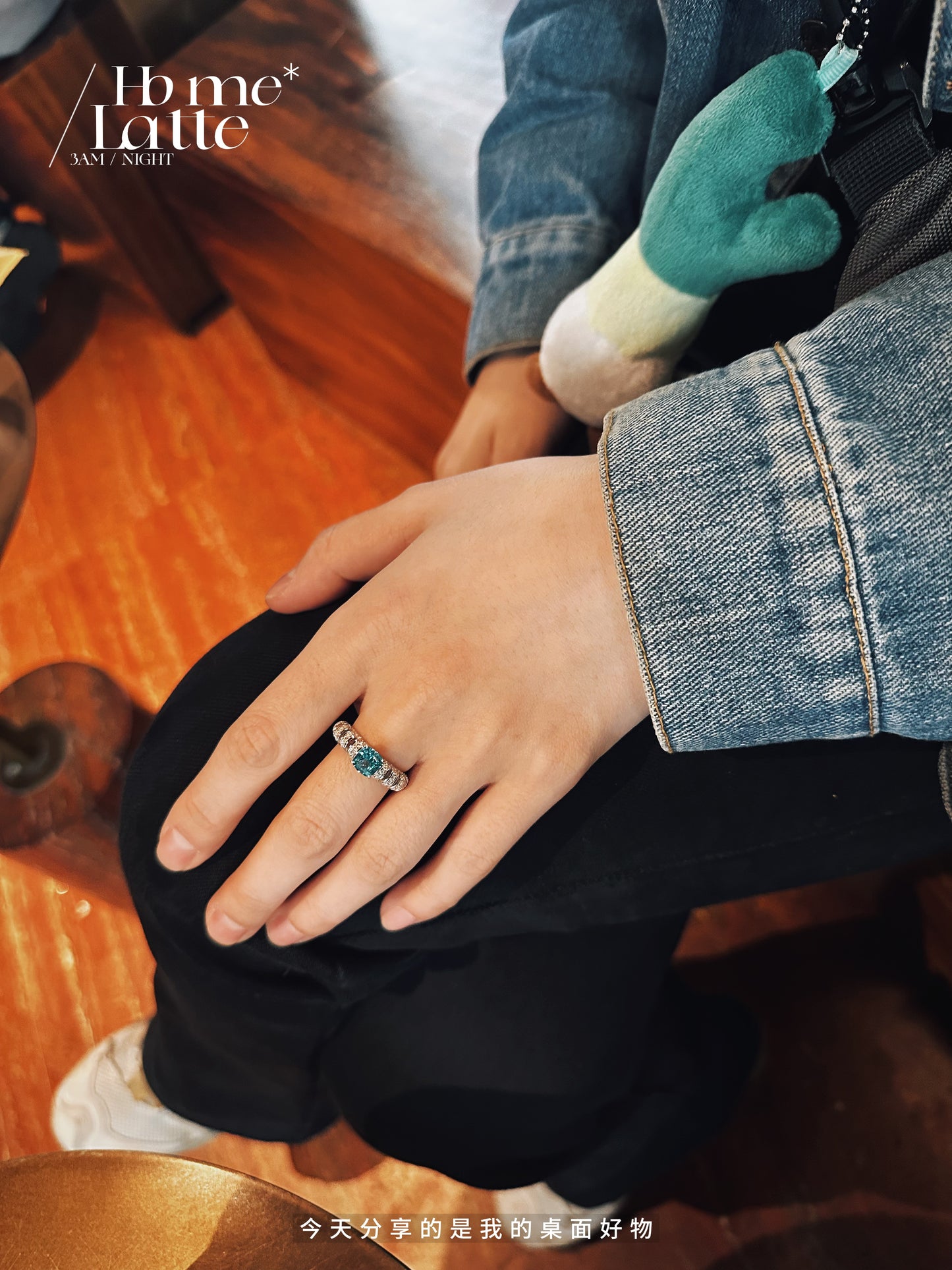 Jo Mavia Green Wave Ring