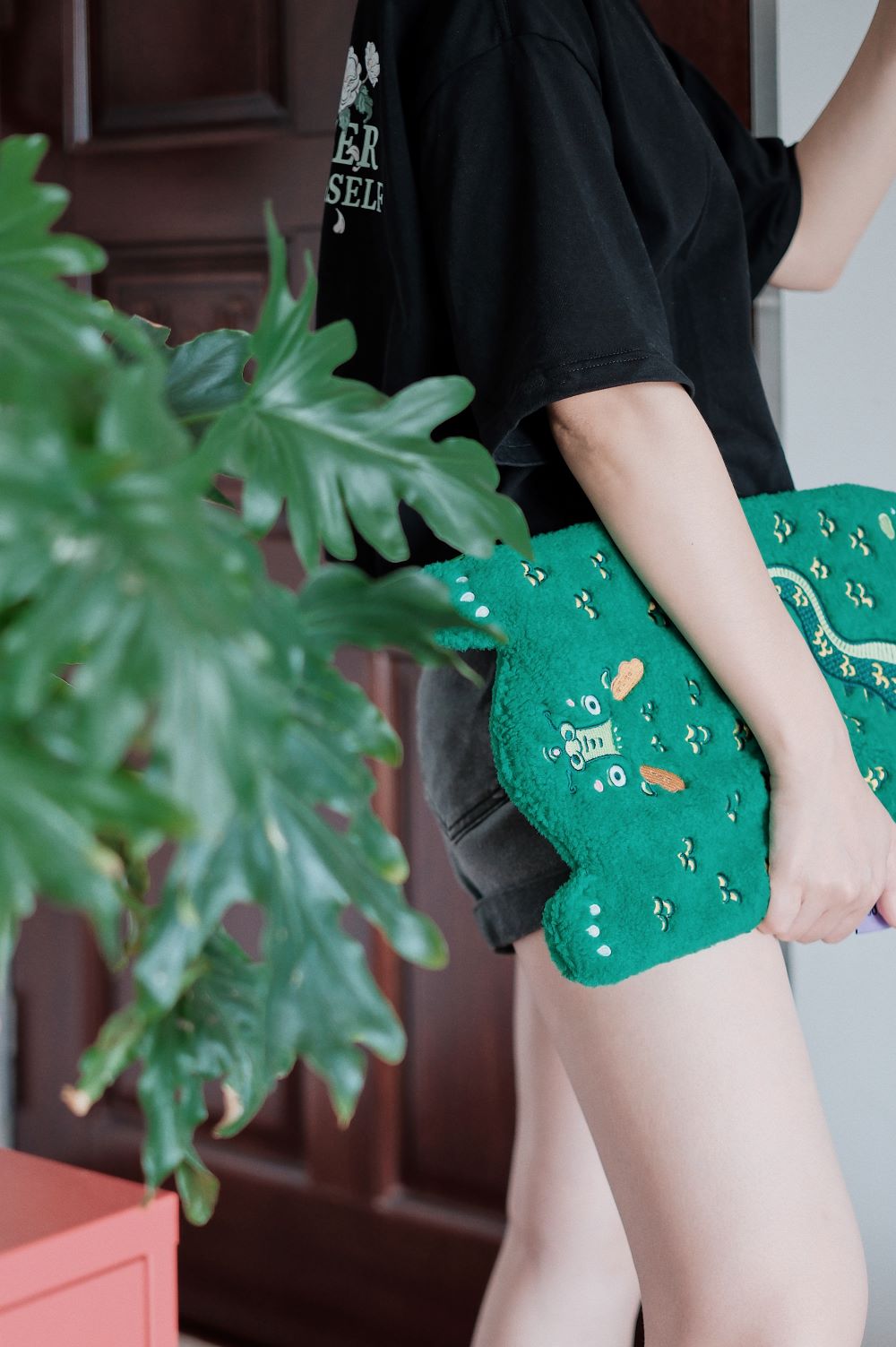 Portable Gadget Organizer iPad Storage Clutch Zipper Bag - RUOYU