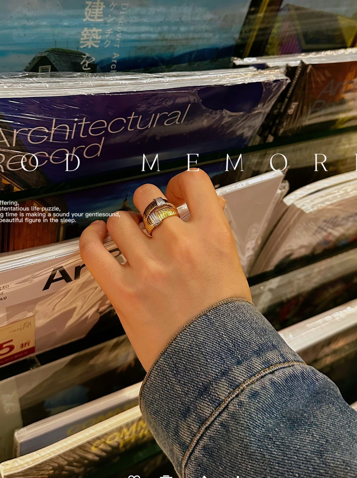 Jo Mavia Gold-Tone Statement Ring