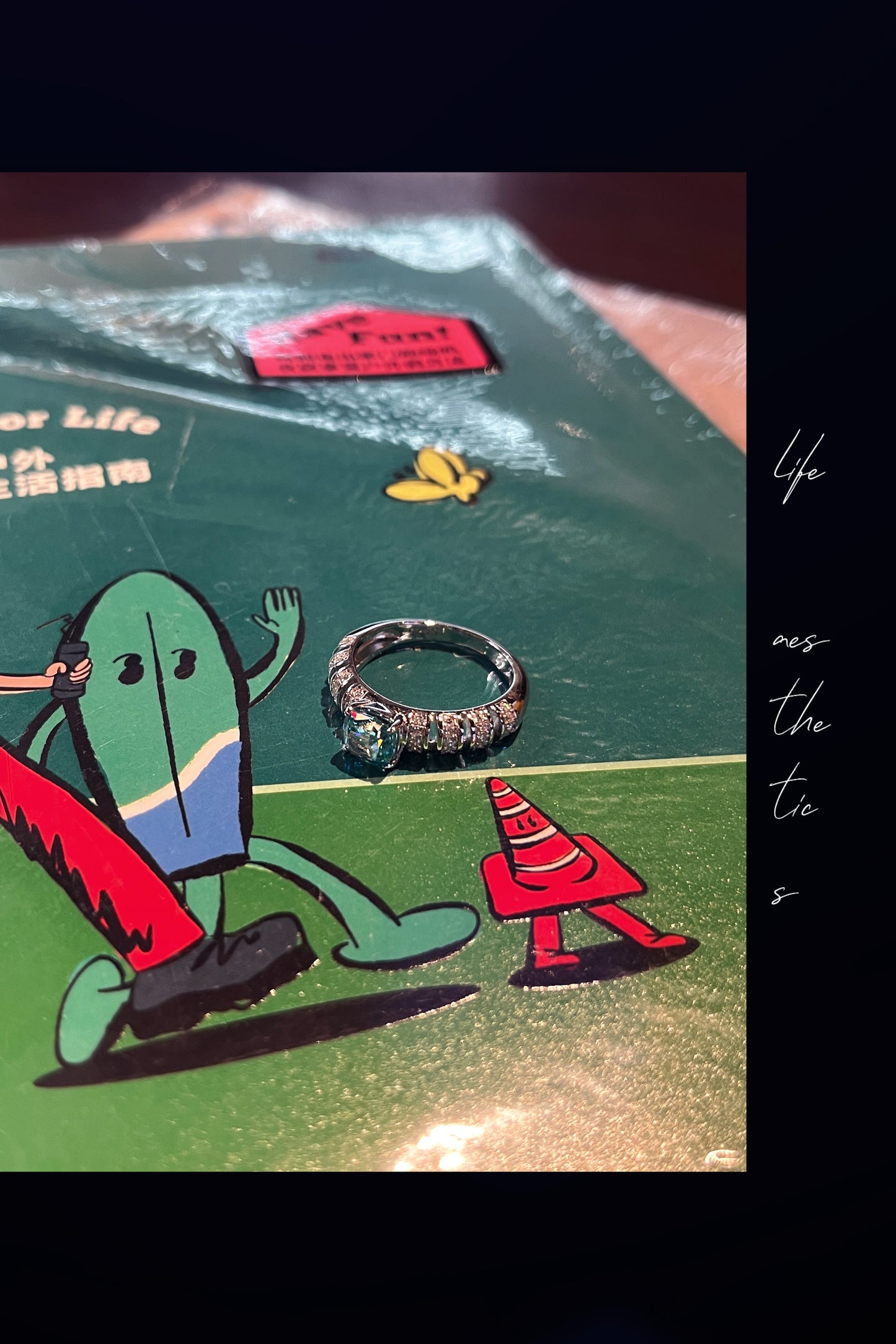 Jo Mavia Green Wave Ring