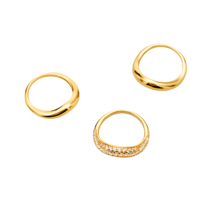 Jo Mavia Threefold Grace Ring