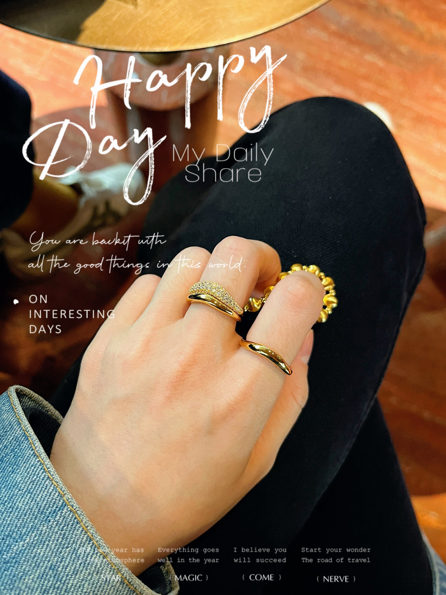 Jo Mavia Threefold Grace Ring