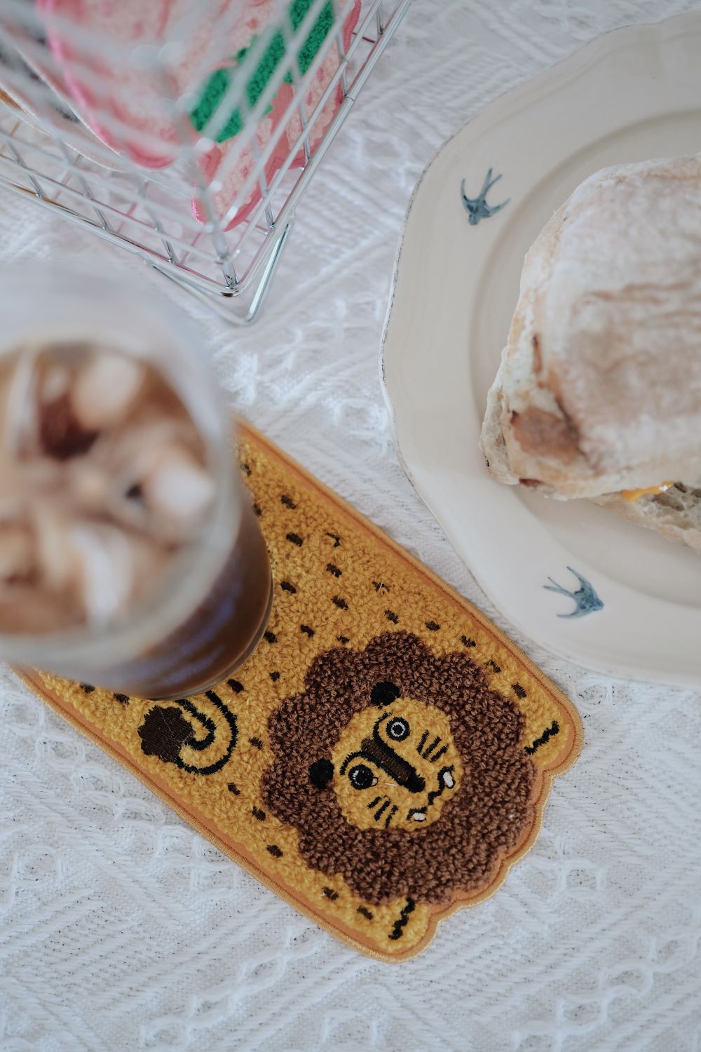 Mighty Dragon Fabric Embroidered Coaster - RUOYU