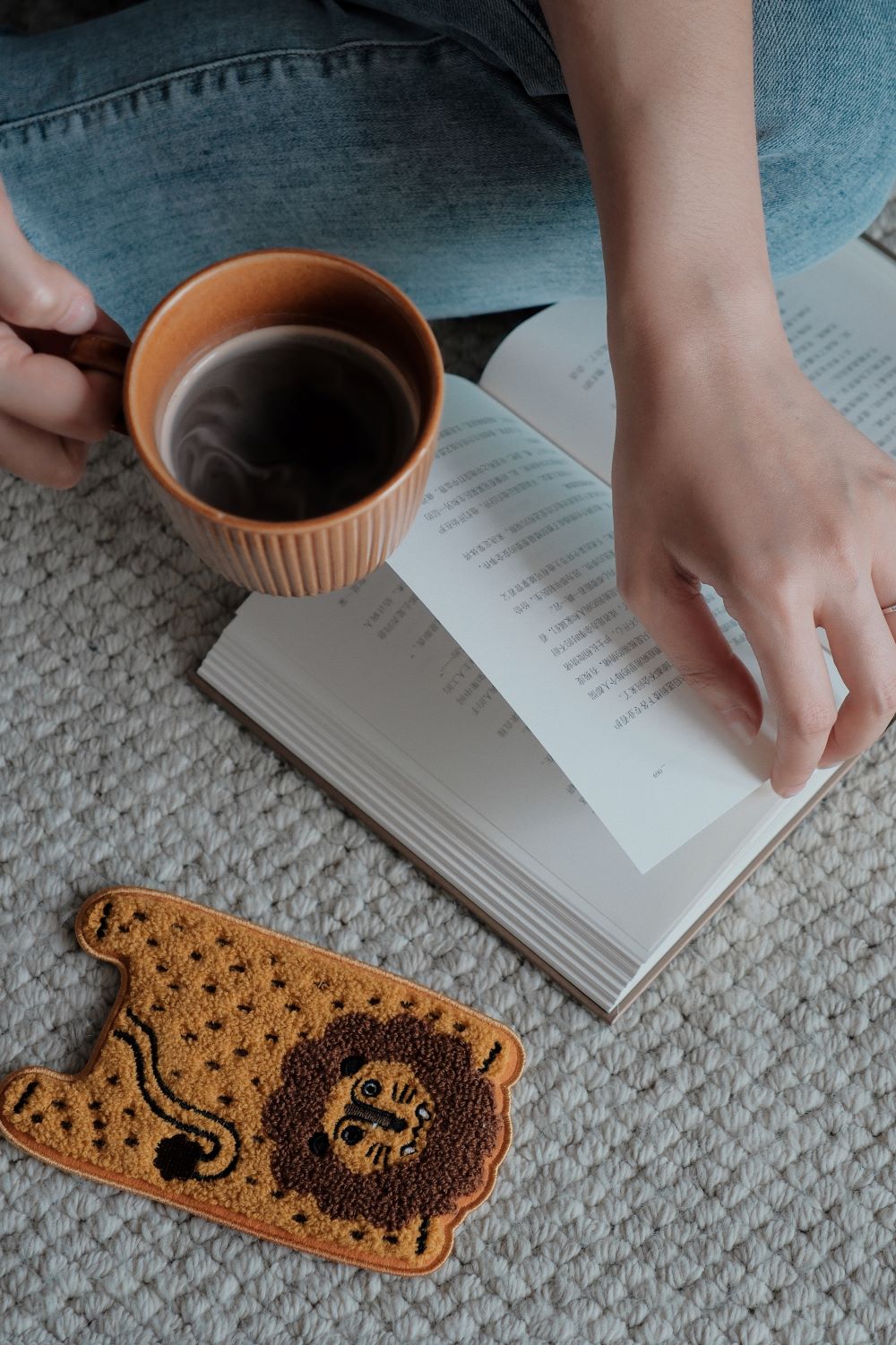 Mighty Dragon Fabric Embroidered Coaster - RUOYU