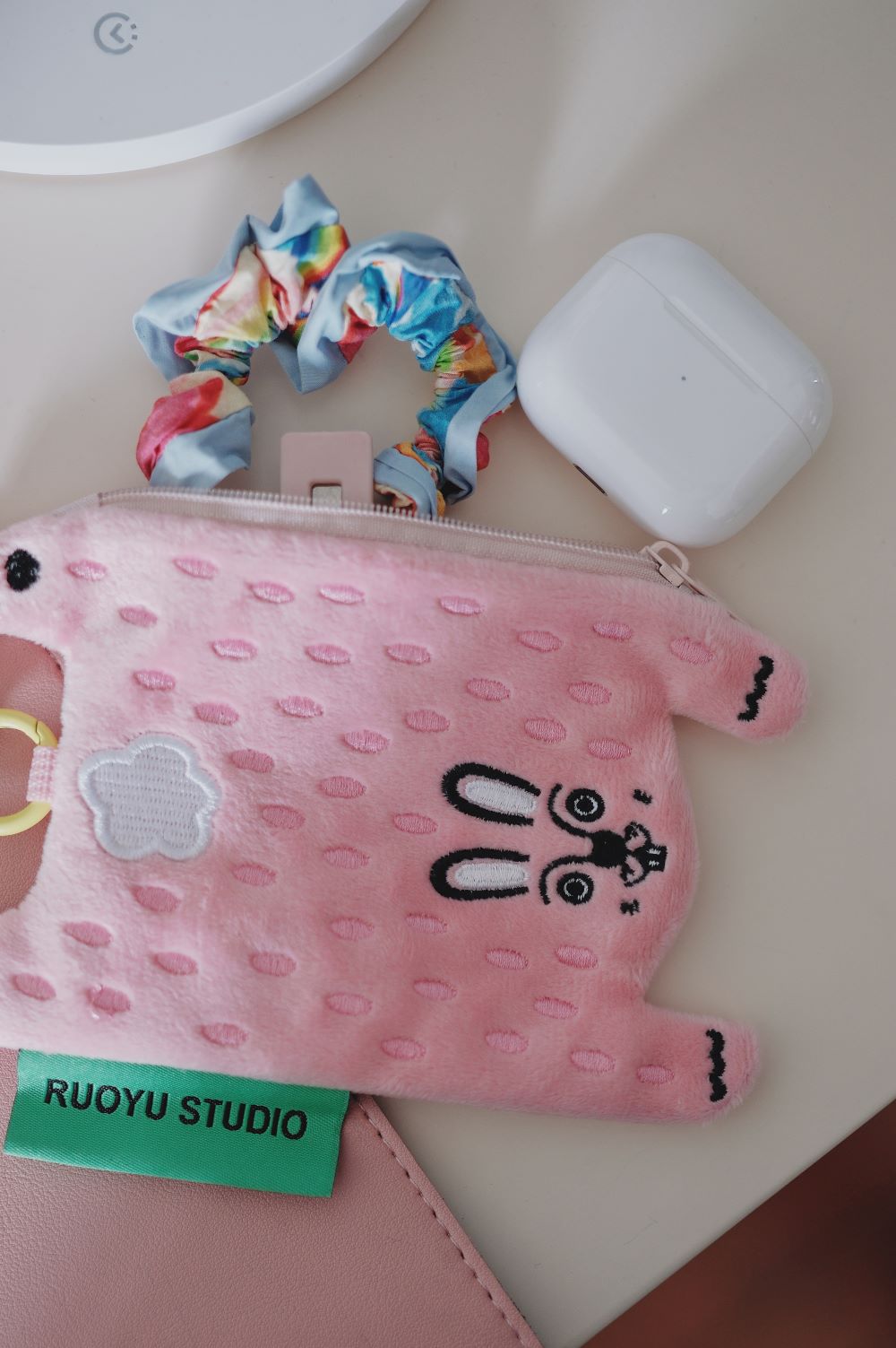 Animal Fabric Earphone Case Coin Purse Key Pouch - RUOYU