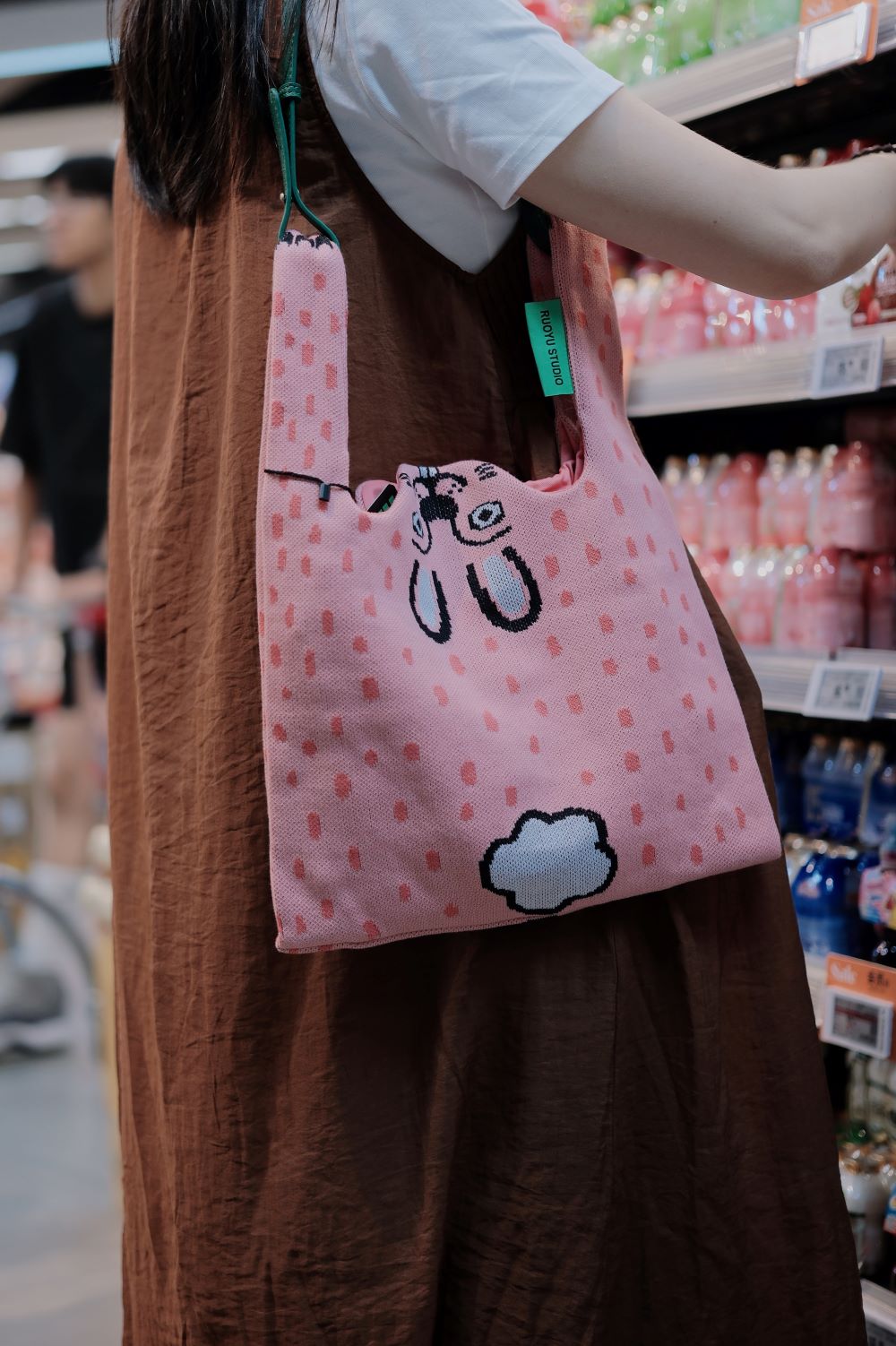 Knitted Tote Shoulder Bag - RUOYU