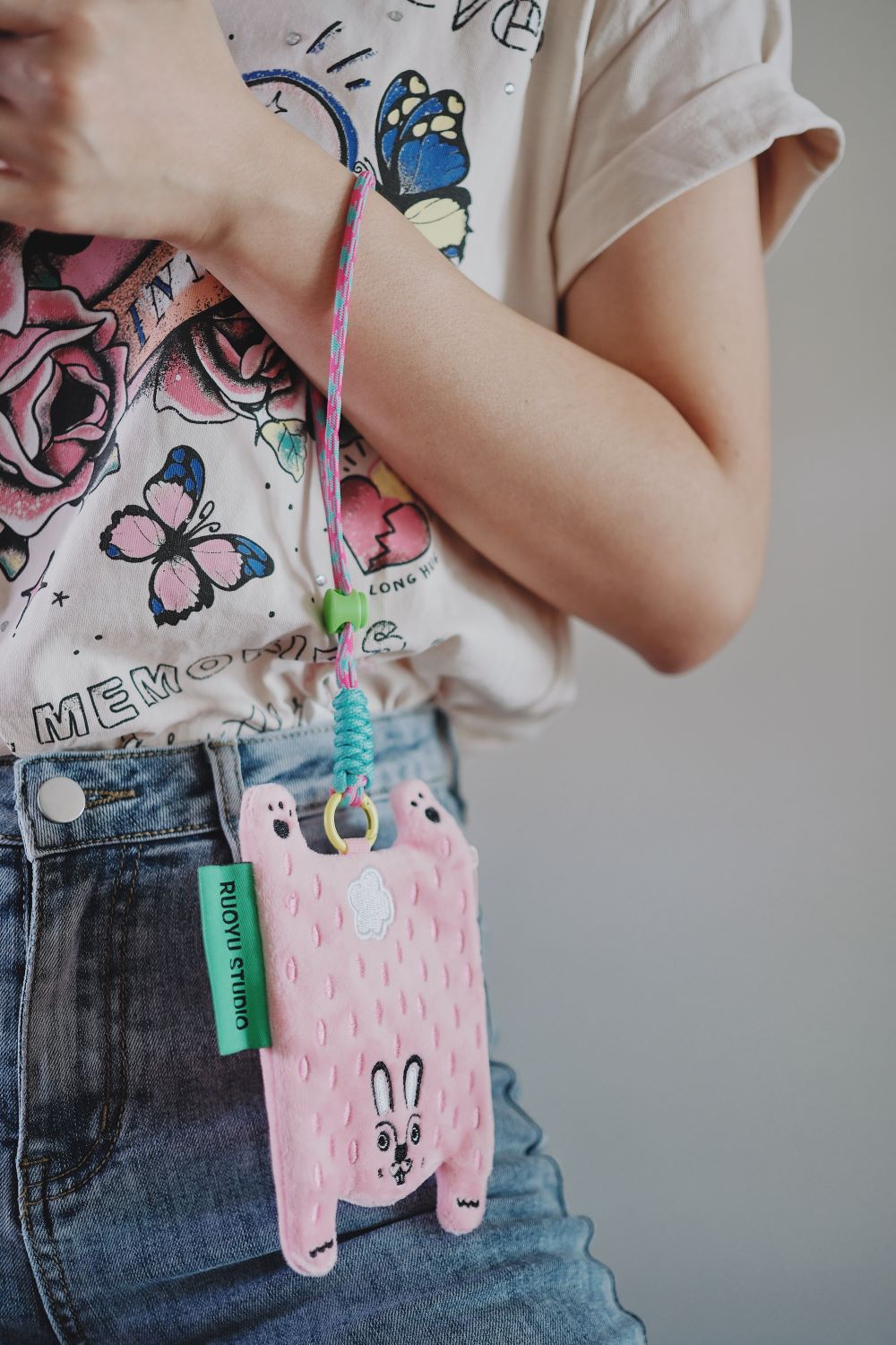 Animal Fabric Earphone Case Coin Purse Key Pouch - RUOYU