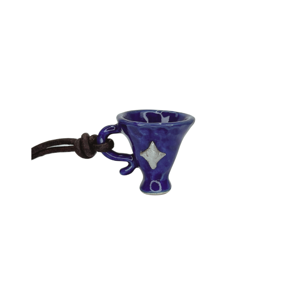 Ruoyu Studio Eco-Friendly Retro Art Craft Cup & Minimalist Pendant Necklace
