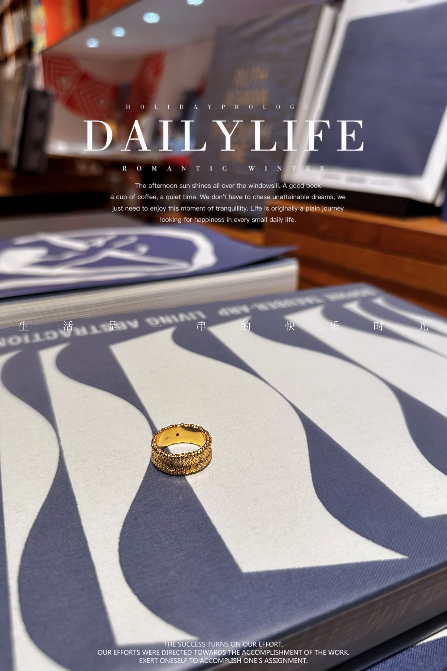 Jo Mavia Golden Wave Ring