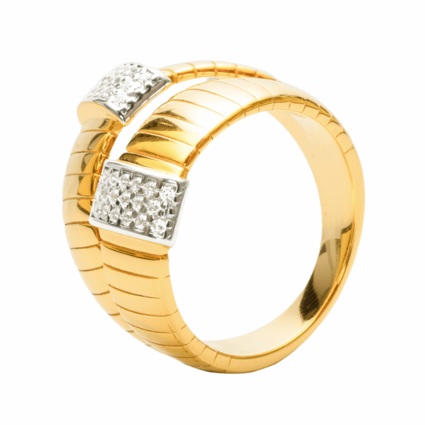 Jo Mavia Gold-Tone Statement Ring
