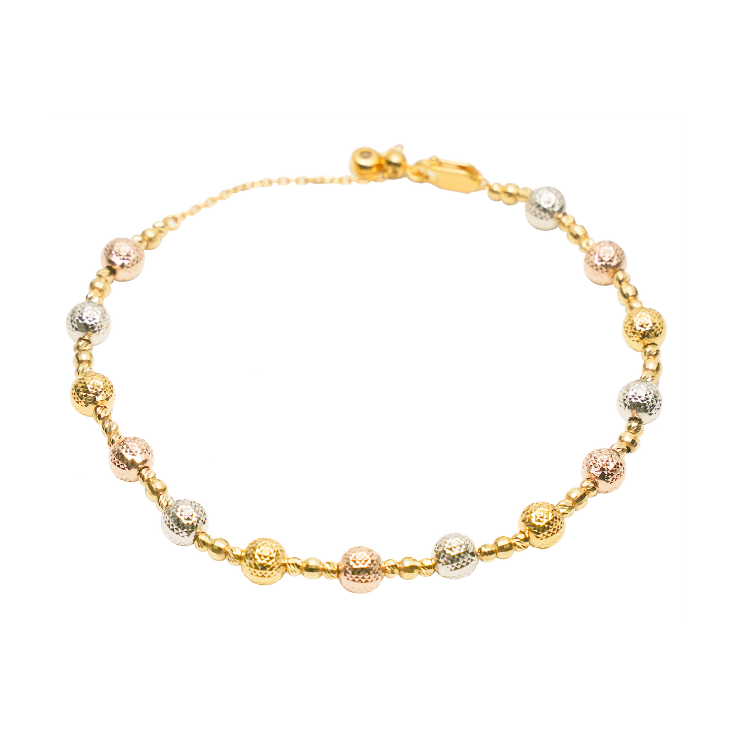 Jo Mavia Radiant Tri-Color Bracelet