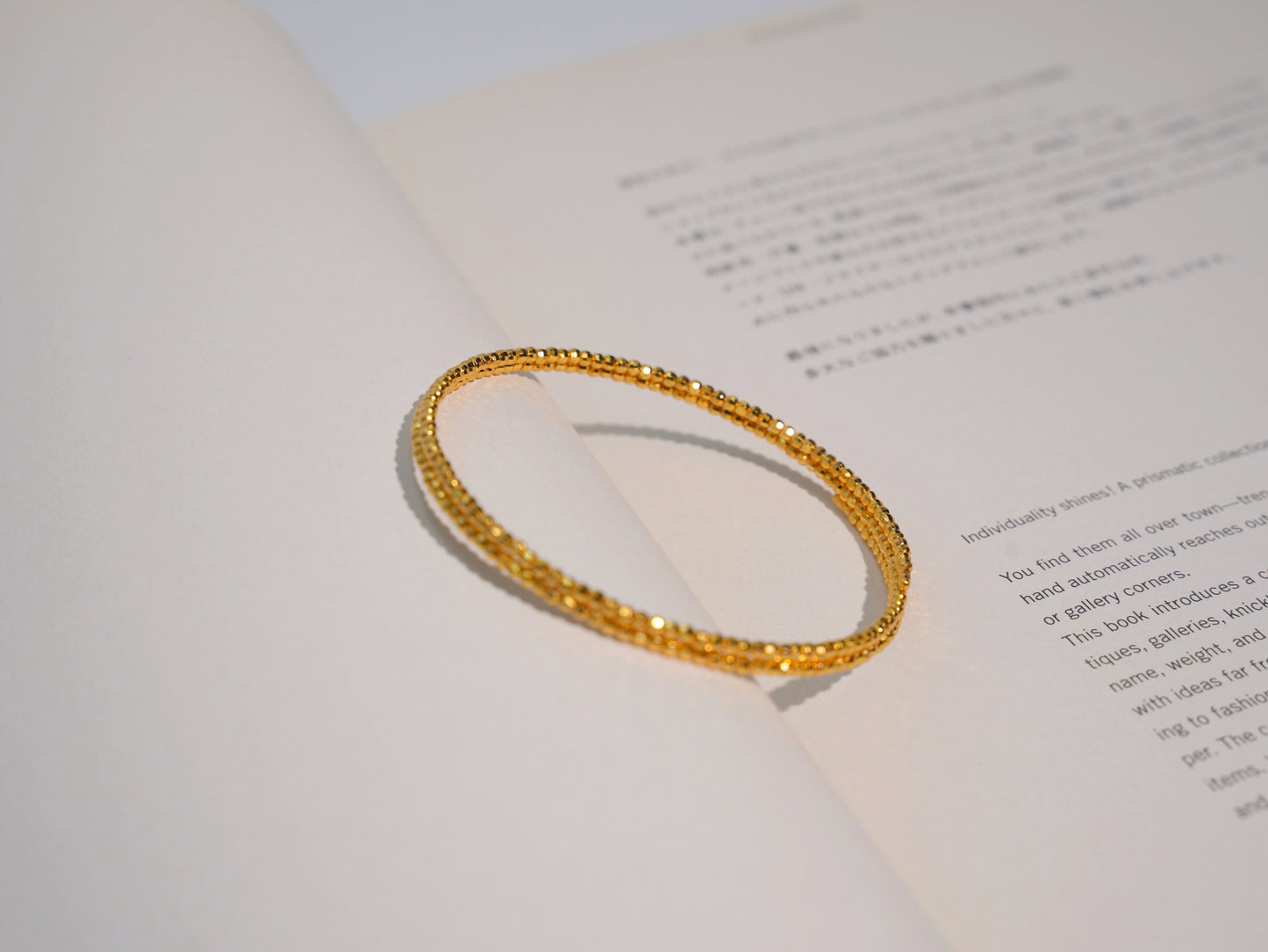 Jo Mavia Golden Sand Bracelet