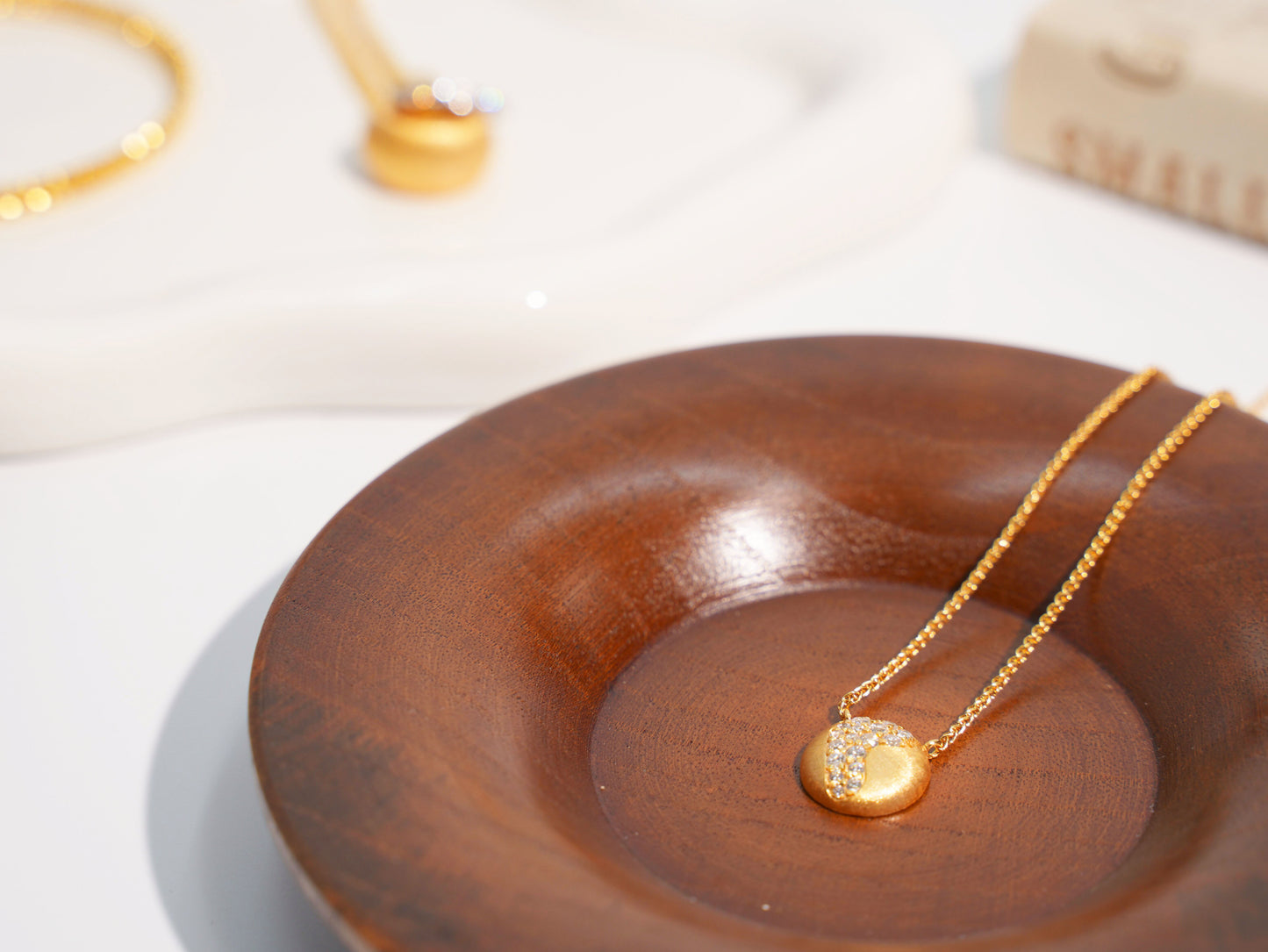 Jo Mavia Radiant Crest Necklace