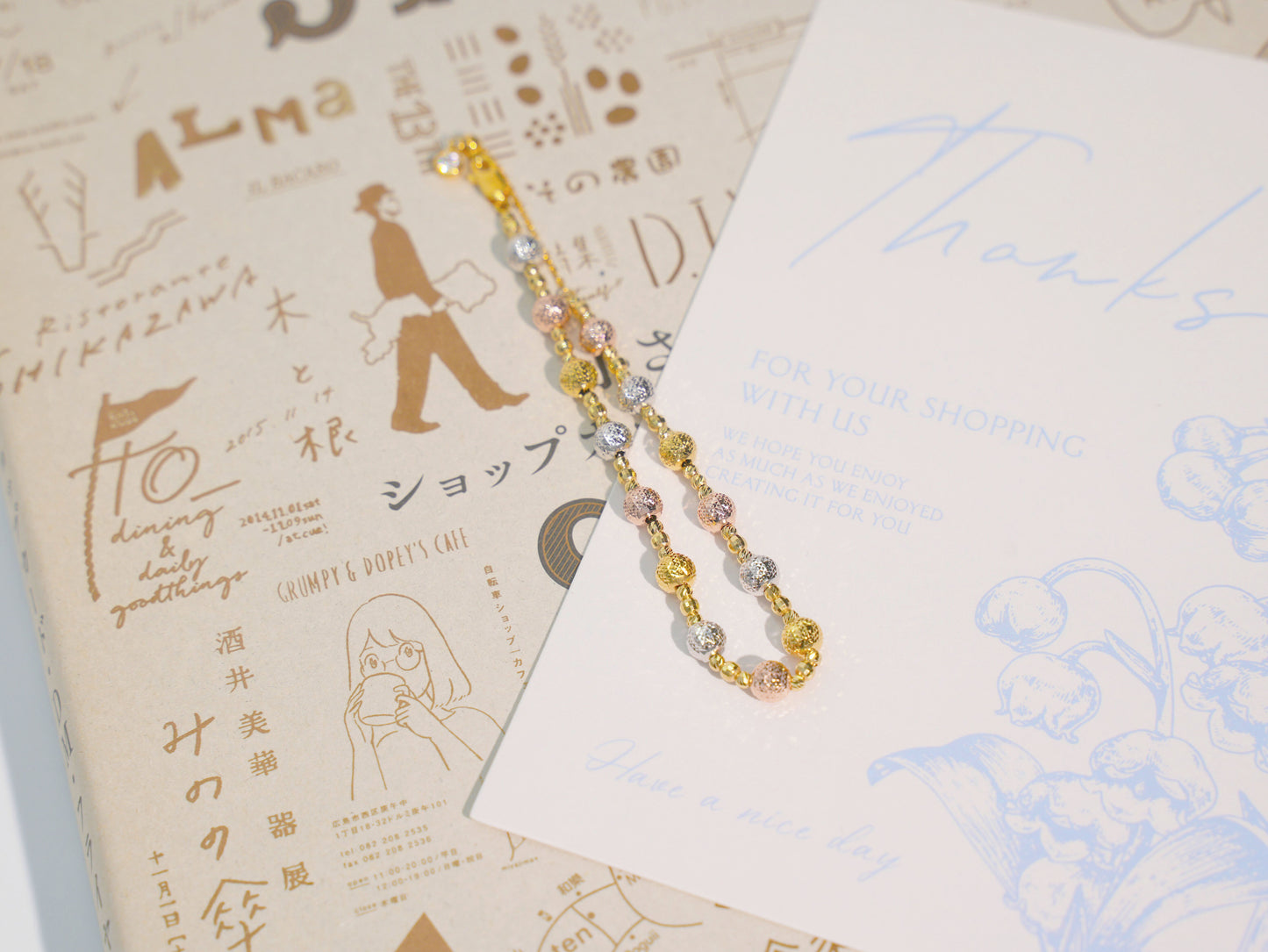 Jo Mavia Radiant Tri-Color Bracelet