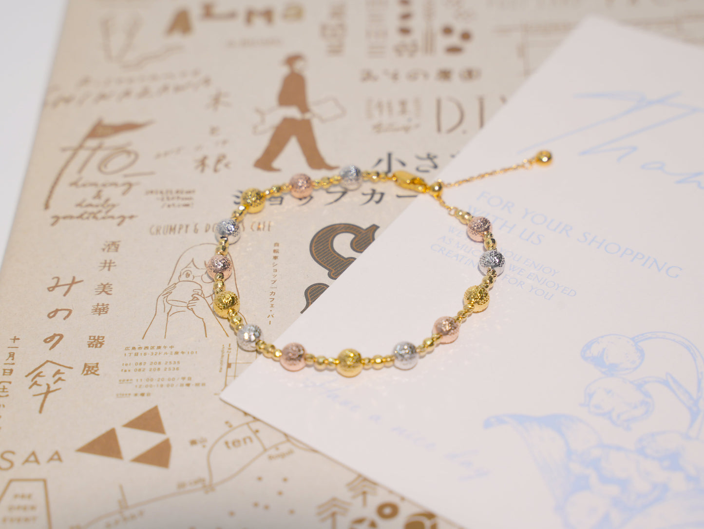 Jo Mavia Radiant Tri-Color Bracelet