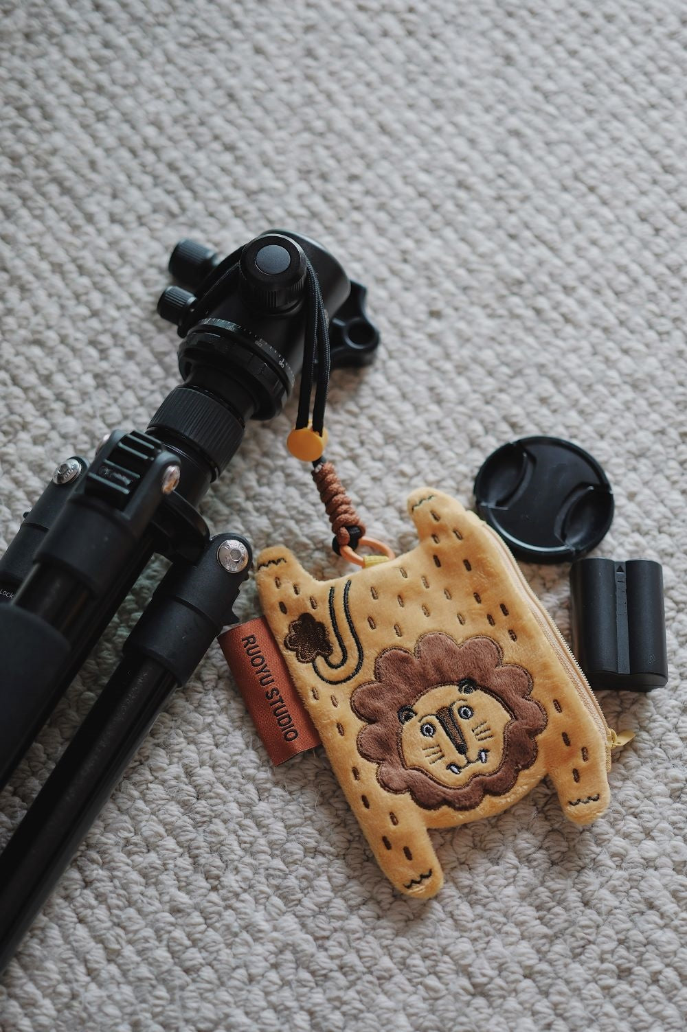 Animal Fabric Earphone Case Coin Purse Key Pouch - RUOYU