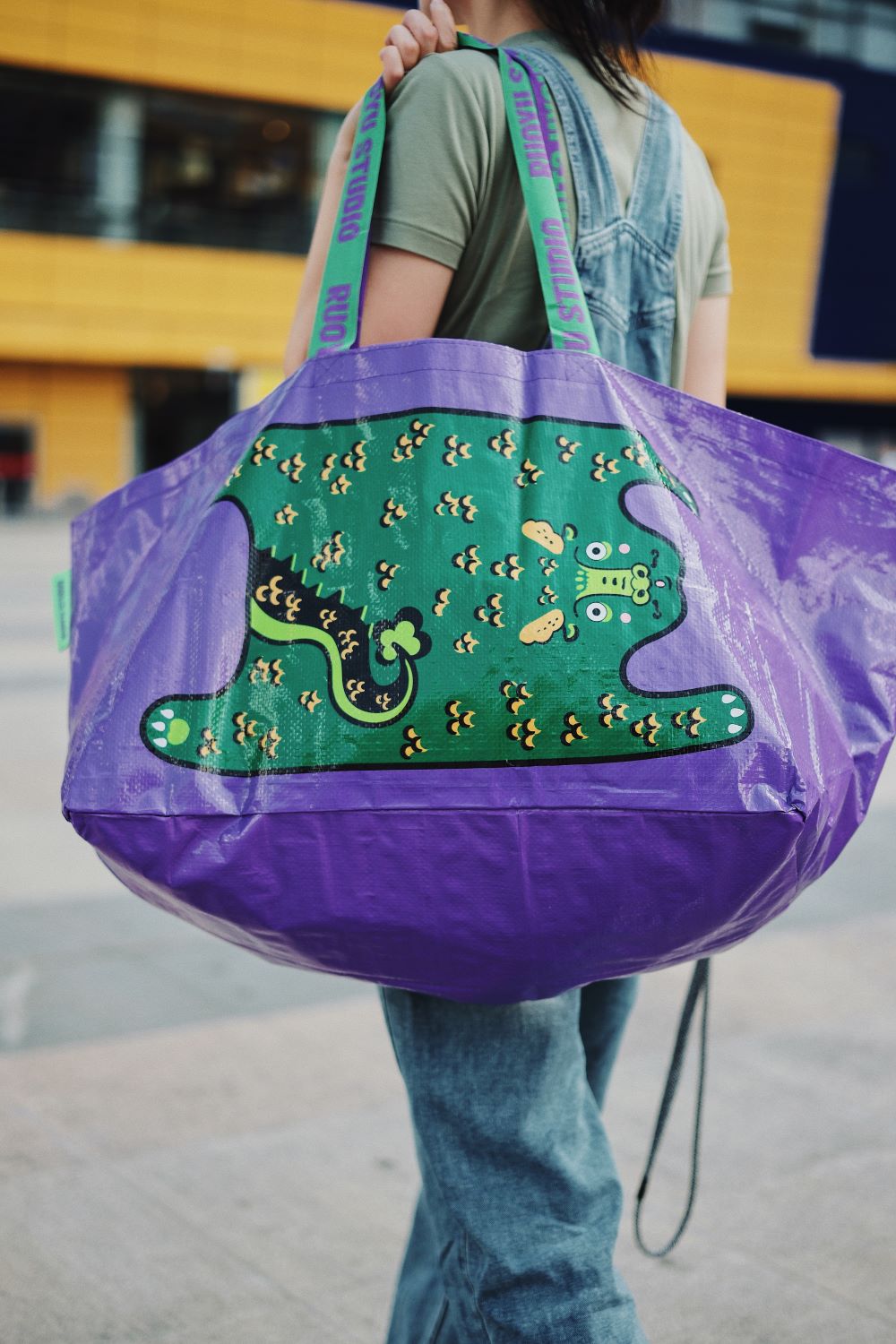 Purple Dragon Shopping Bag - RUOYU