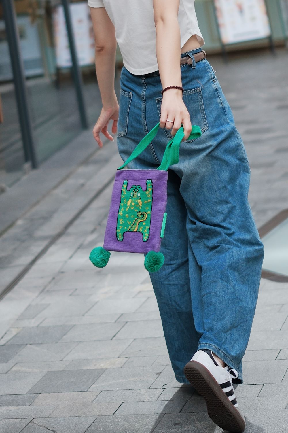 Knitted Mini Crossbody Bag for Phones - RUOYU