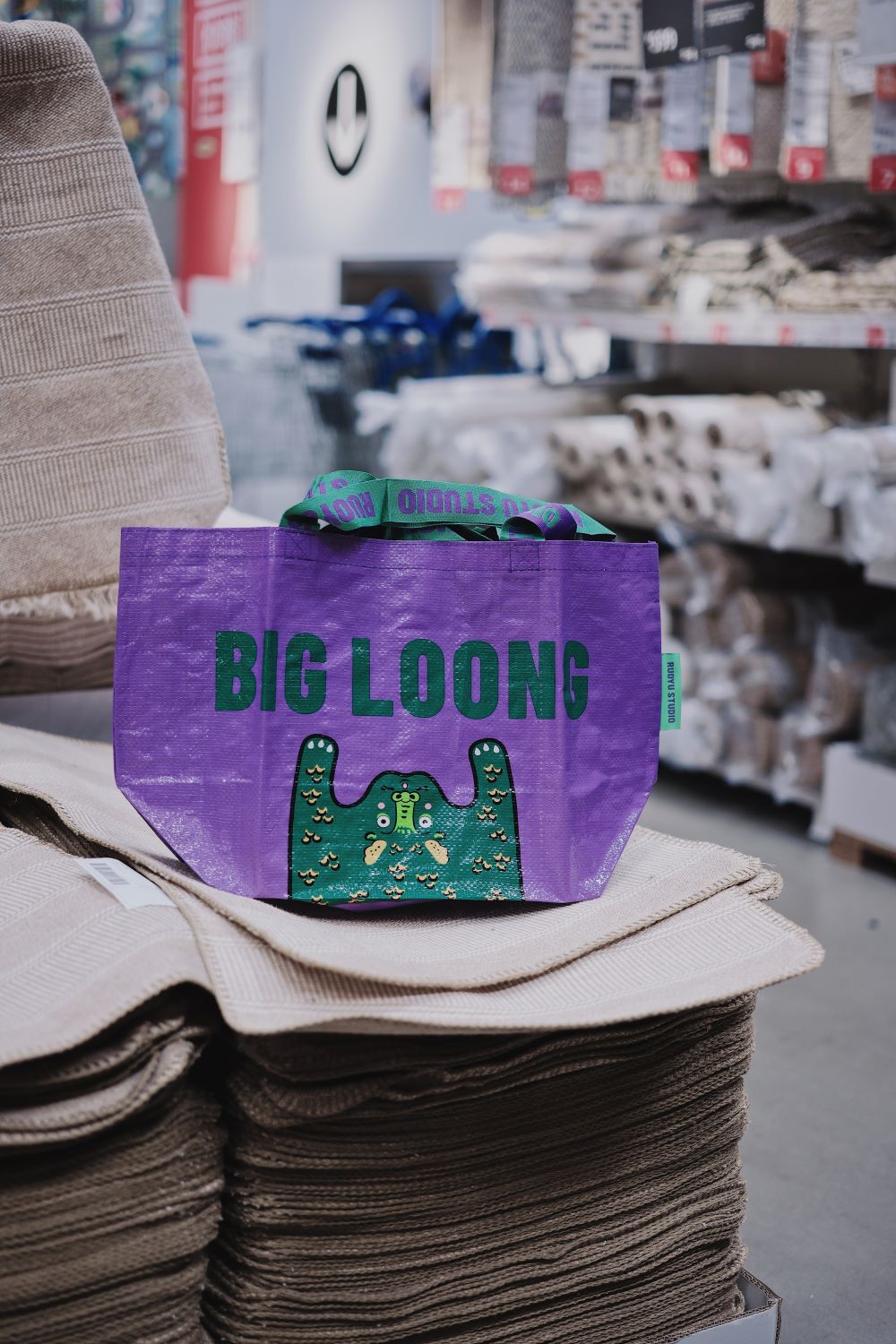 Purple Dragon Shopping Bag - RUOYU