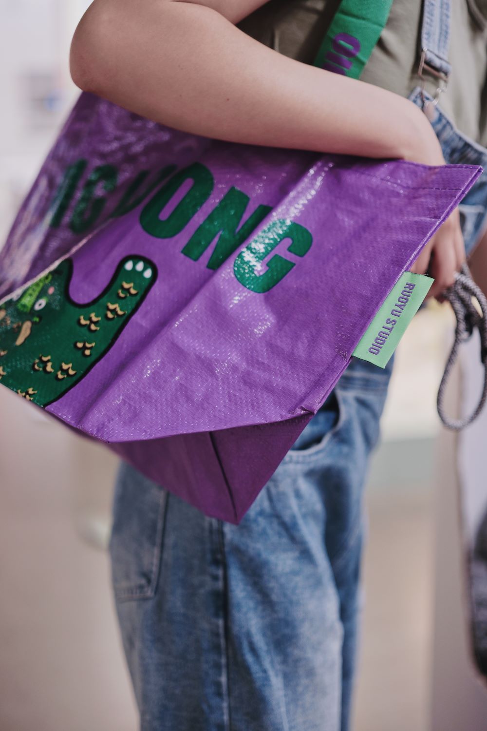 Purple Dragon Shopping Bag - RUOYU