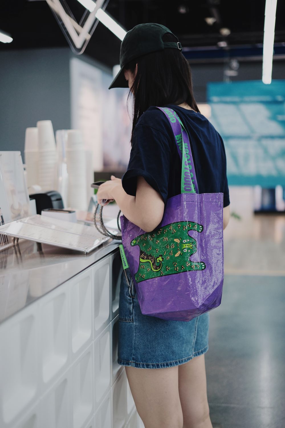 Purple Dragon Shopping Bag - RUOYU