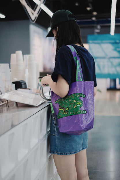 Purple Dragon Shopping Bag - RUOYU