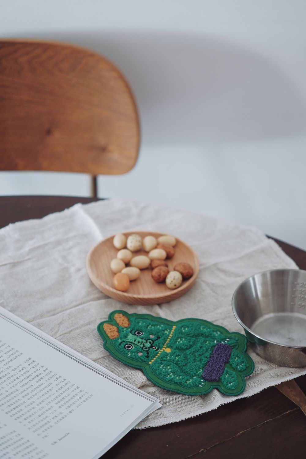 Mighty Dragon Fabric Embroidered Coaster - RUOYU