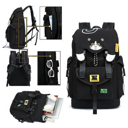 Ruoyu Studio 36L Large-Capacity Outdoor Commuter Hiking Fitness Travel Laptop Backpack