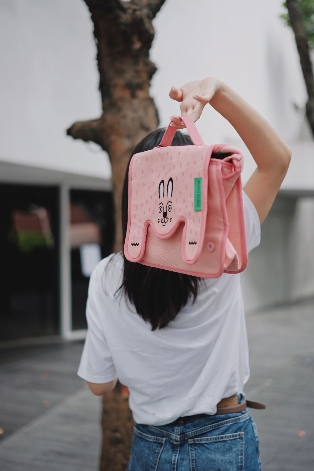 Color-blocked Canvas Crossbody Bag for Casual Commuting - RUOYU