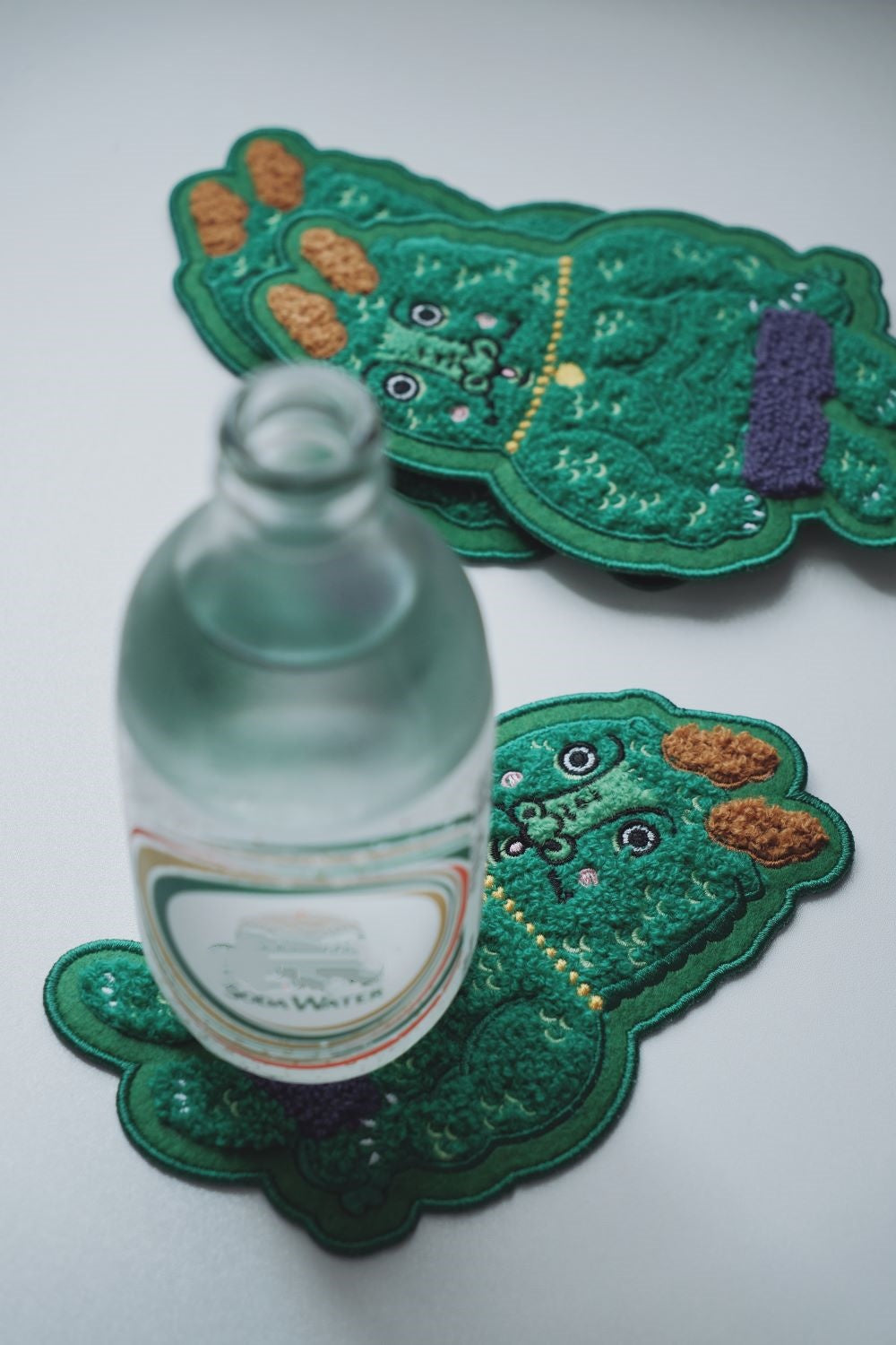 Mighty Dragon Fabric Embroidered Coaster - RUOYU