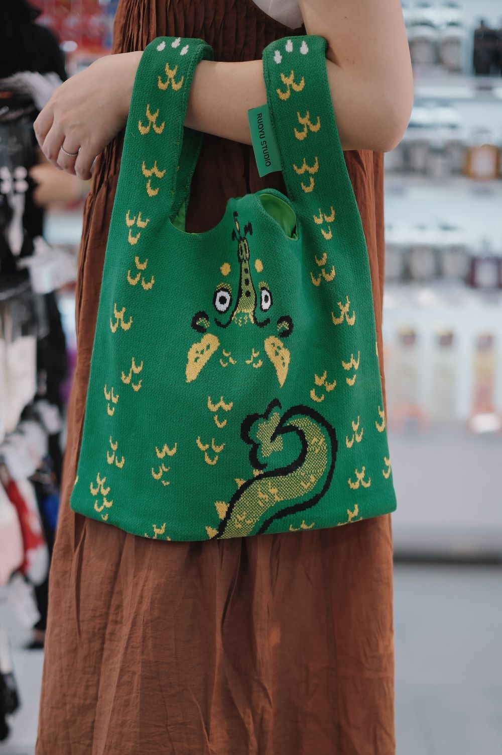 Knitted Tote Shoulder Bag - RUOYU