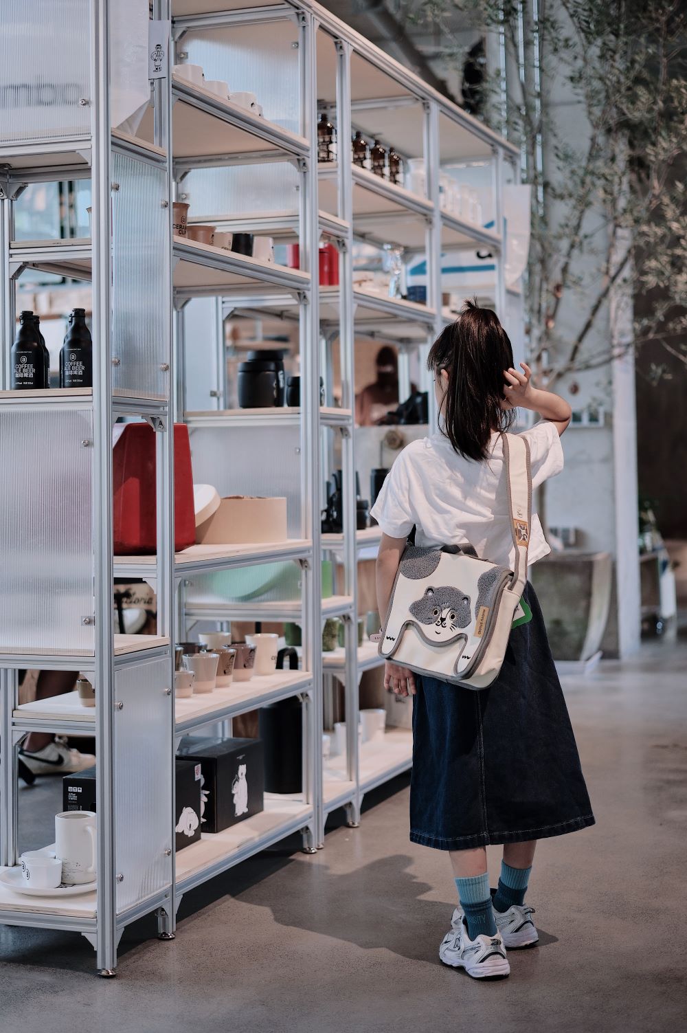 Color-blocked Canvas Crossbody Bag for Casual Commuting - RUOYU