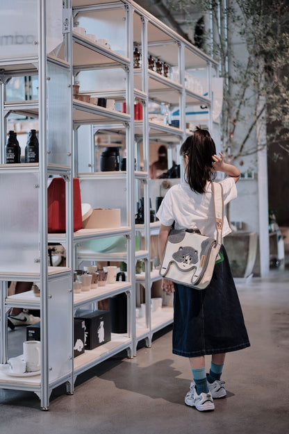 Color-blocked Canvas Crossbody Bag for Casual Commuting - RUOYU