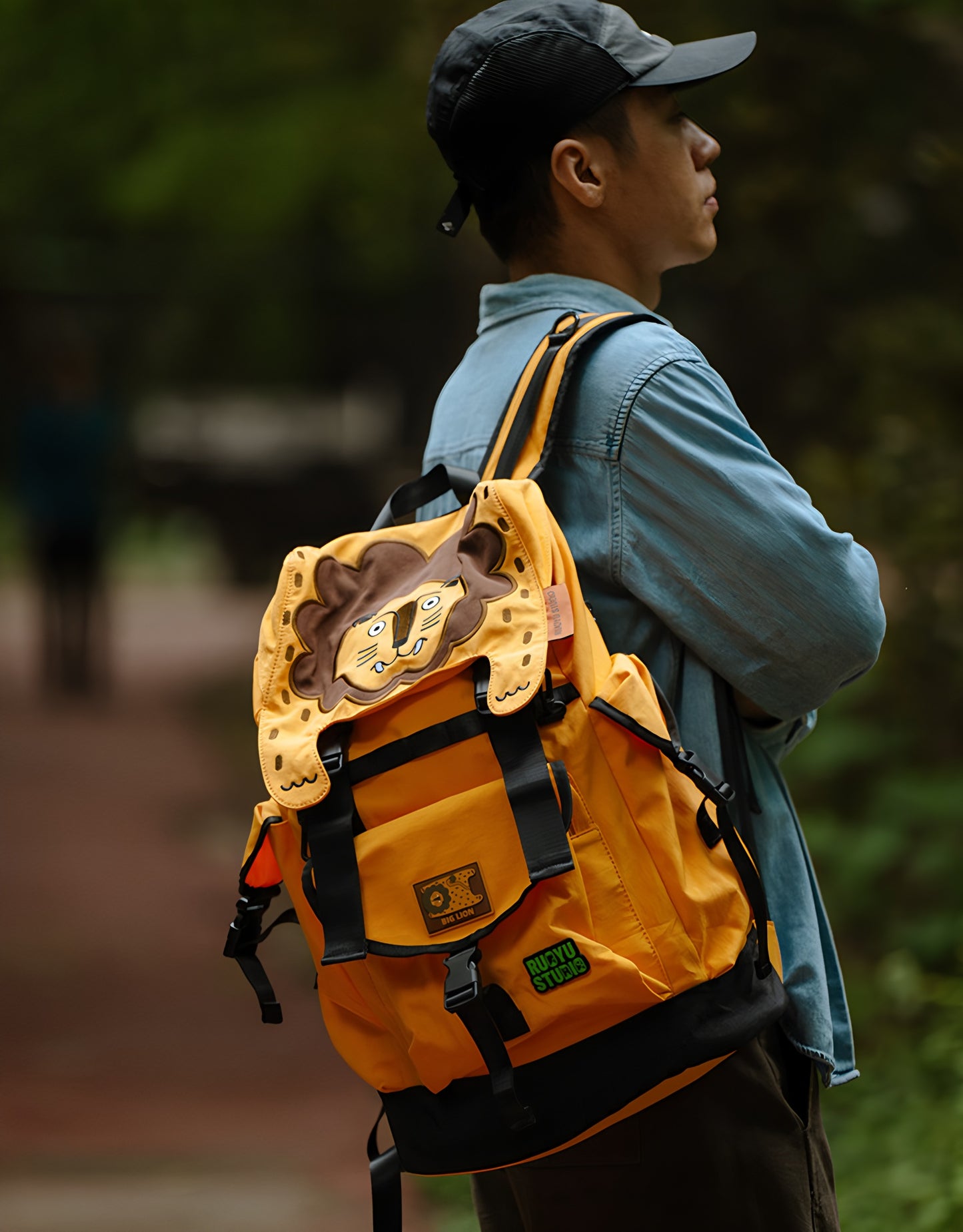 Ruoyu Studio 36L Large-Capacity Outdoor Commuter Hiking Fitness Travel Laptop Backpack