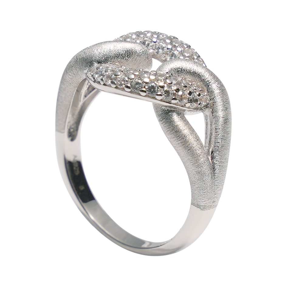 Jo Mavia Twisted Glow Ring