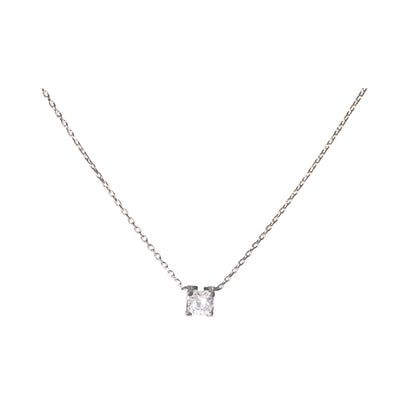 Jo Mavia Radiant Square Cubic Zirconia Necklace
