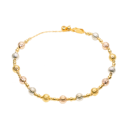 Jo Mavia Radiant Tri-Color Bracelet