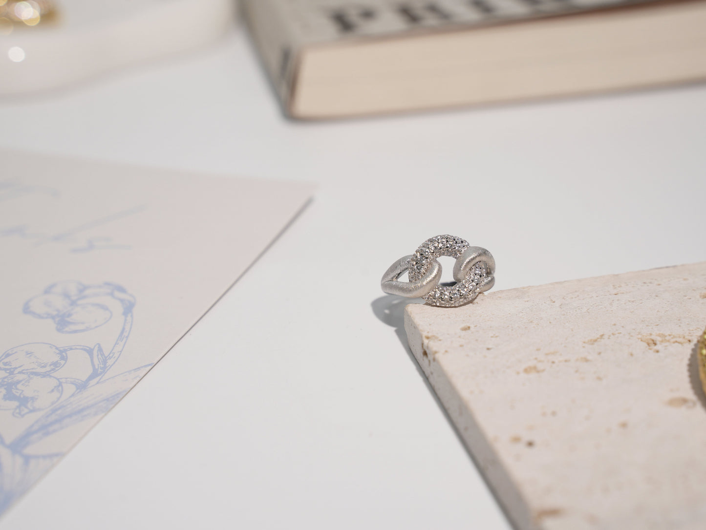 Jo Mavia Twisted Glow Ring